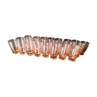 Set of 24 glasses