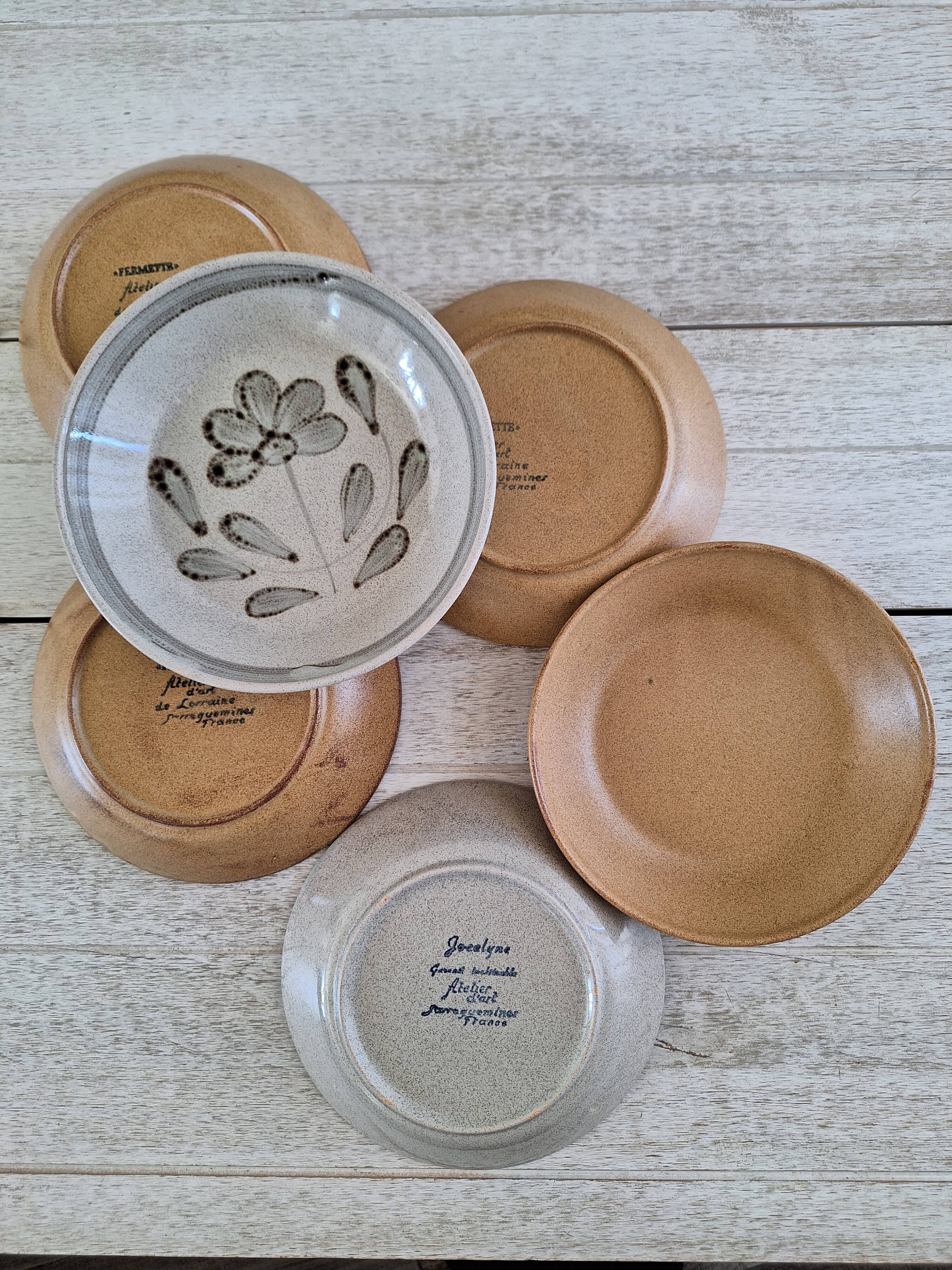 Vintage Sarreguemines stoneware plates