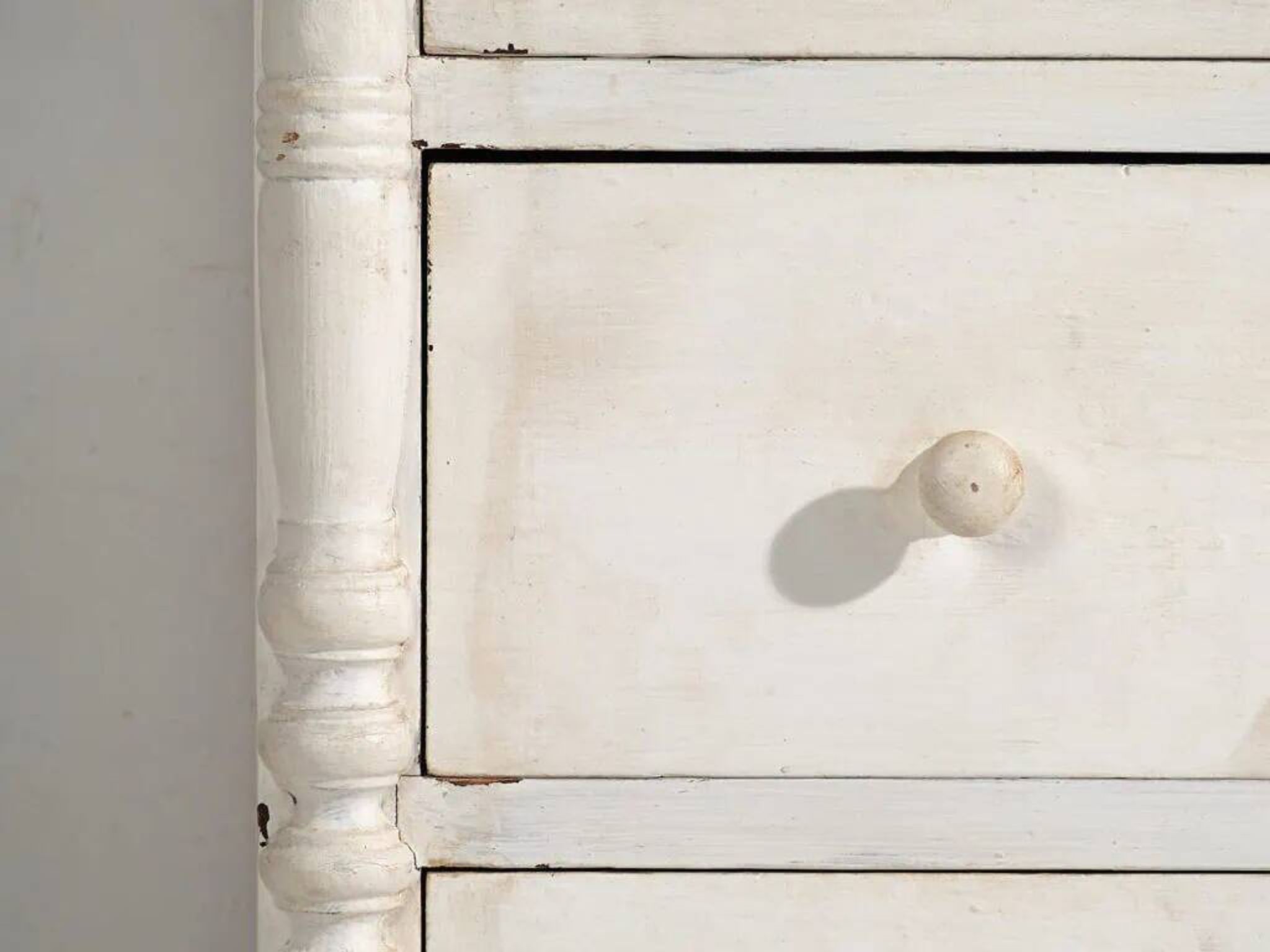 Commode ancienne blanche (c.1900) #18