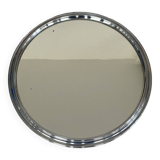 Art Deco silver contour mirror tray