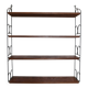 Grande étagère "string", Suède, métal et bois