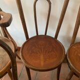 Set of 4 bistro chairs and two bistro armchairs