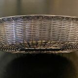 Silver metal breadbasket