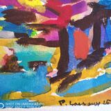 Pierre Lacroux (1909-1993) Gouache on paper 24 x 32 cm - from 1989 - (305)