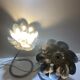Pair of vintage flower bedside lamps