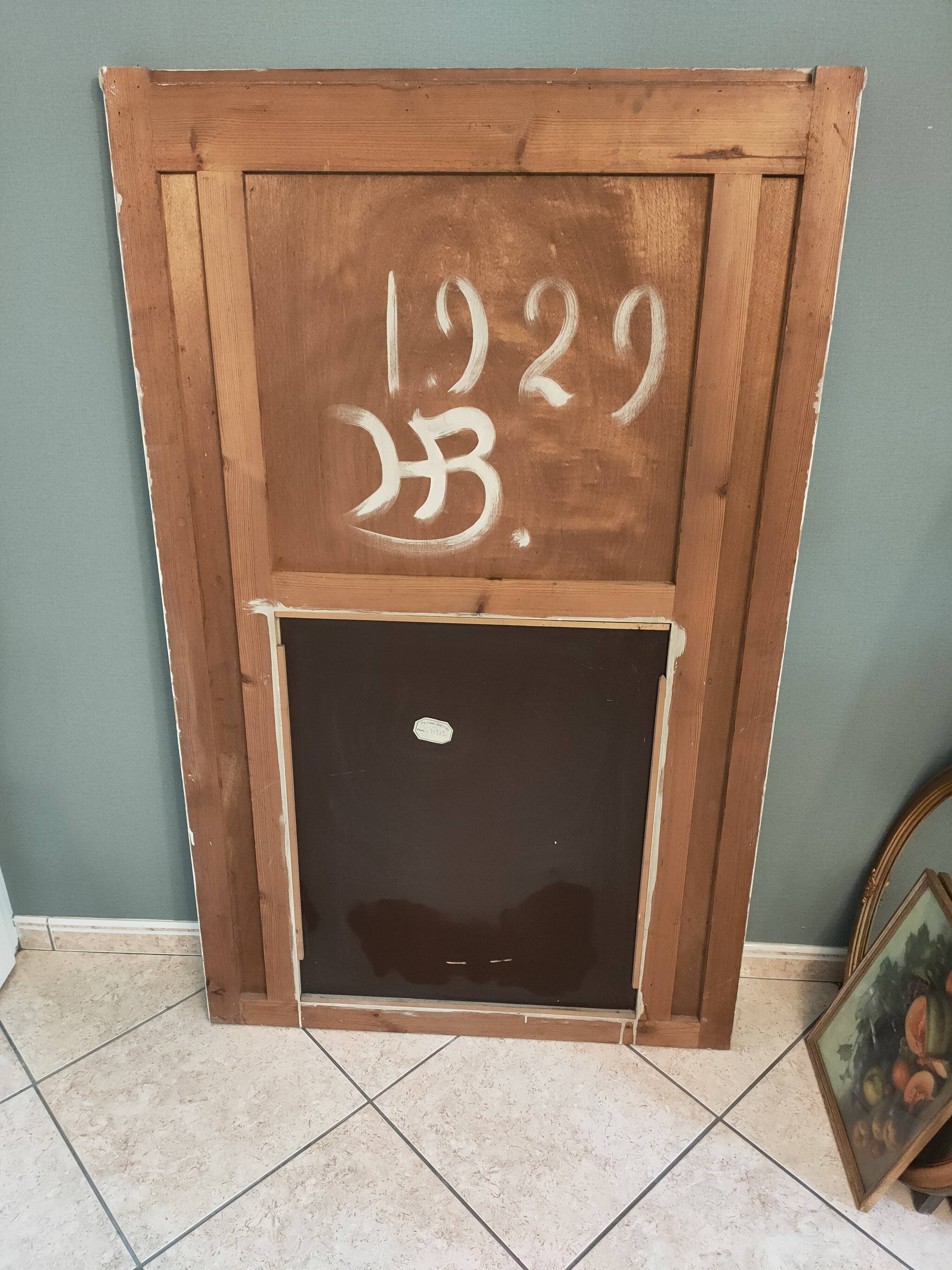 trumeau mirror from the 1920s in painted wood