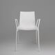 Chaise blanche design du 21e siècle avec accoudoirs, Belgique