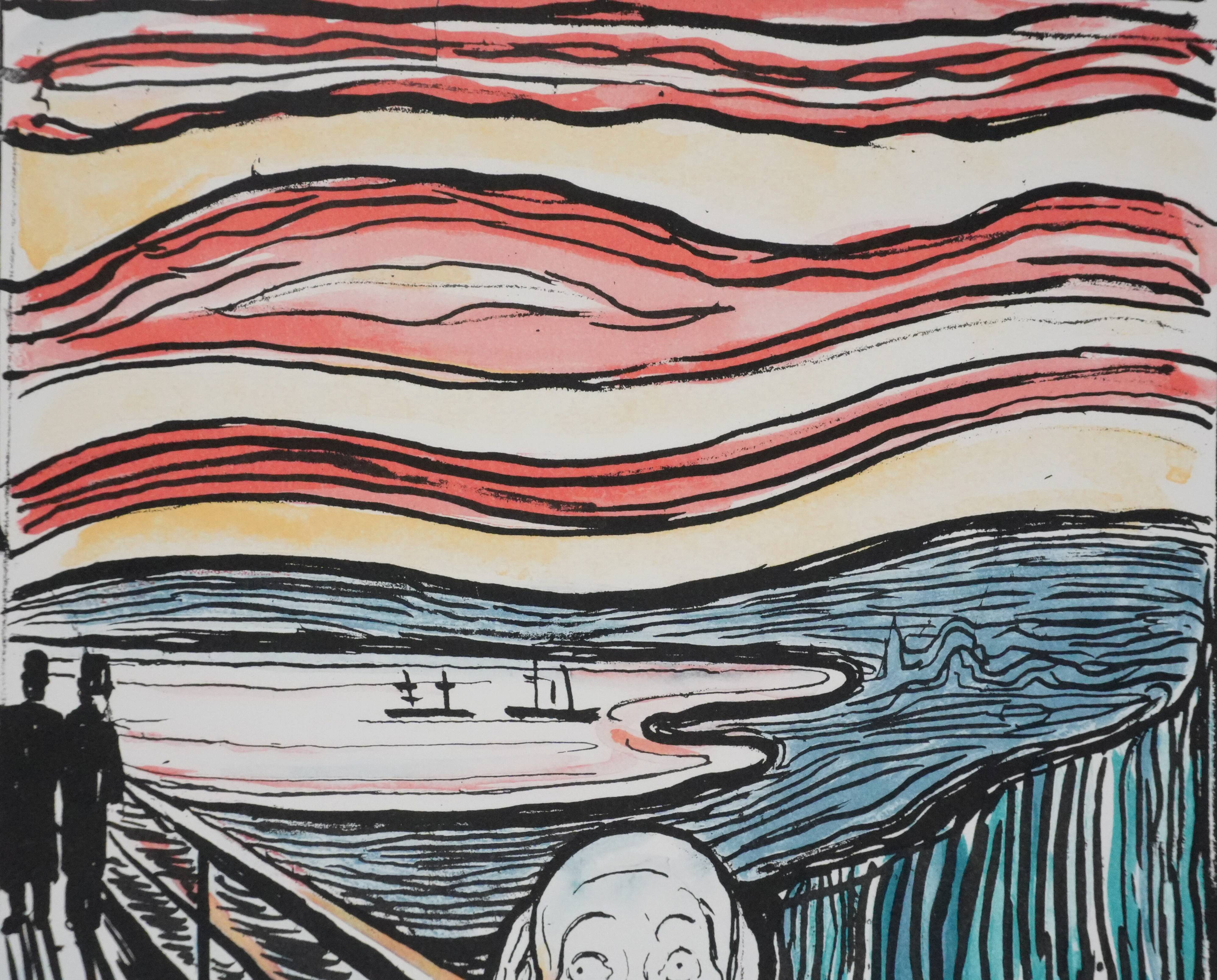 Edvard Munch: The Scream, signed lithograph