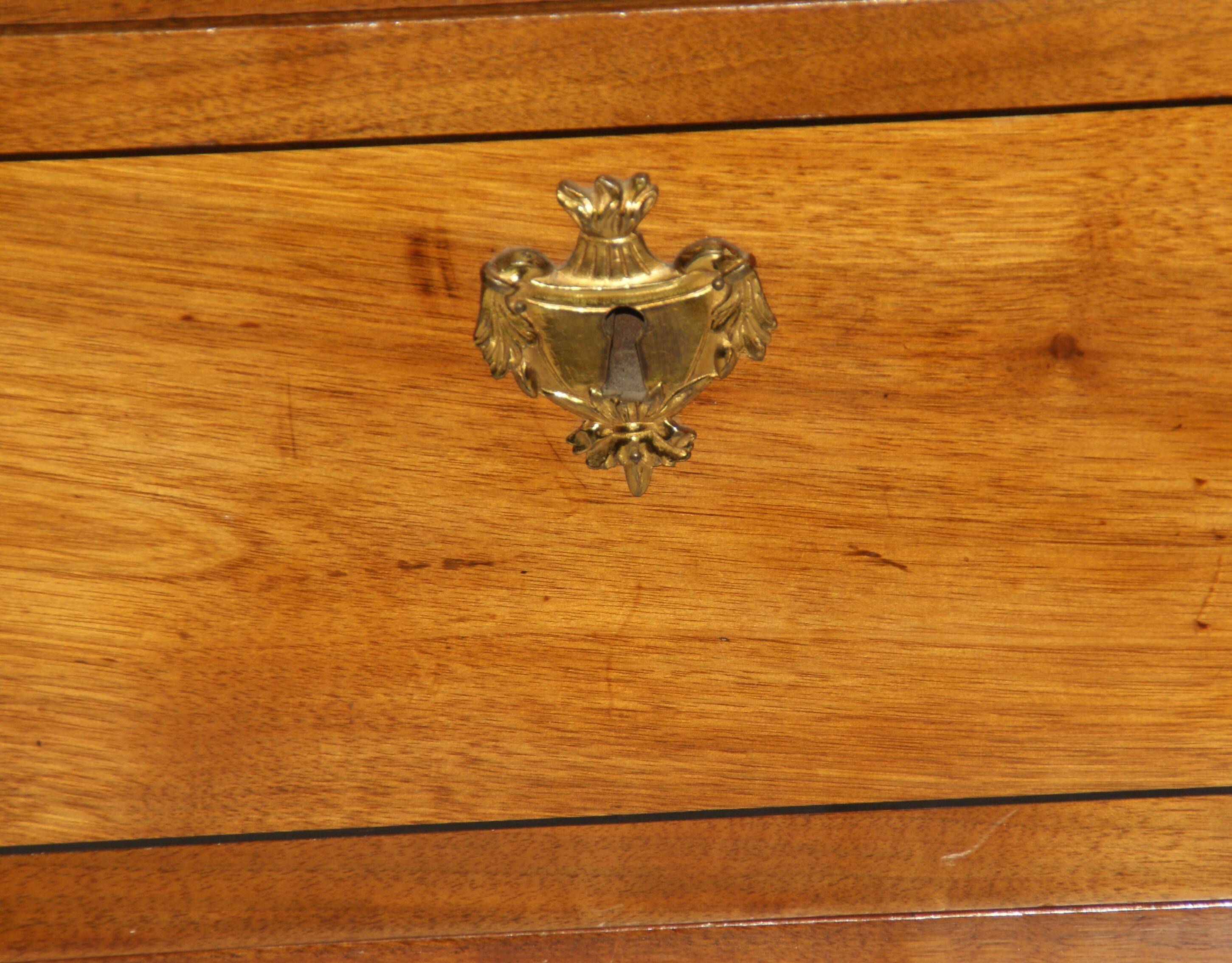 Louis XVI period light mahogany secretary