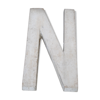 Metal letter "n"