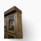 Robust vintage wooden display cabinet