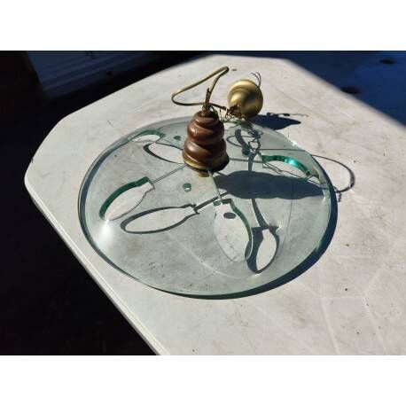Vintage glass pendant from the 1960s.