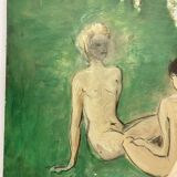 Oil on sign "The Three Graces"