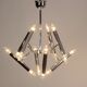 Geometrical chrome chandelier by Boulanger