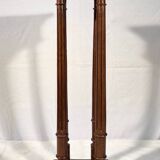 19th century high stand with 4 columns, walnut pedestal