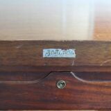 Double mahogany desk, Louis XV style, early 20th century.