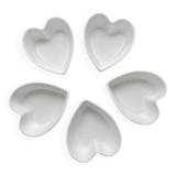 5 Ramequins Cordon Bleu porcelaine blanche