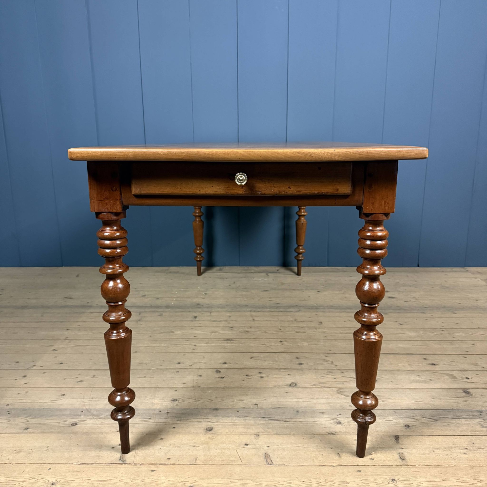Antique cherry wood dining table, France