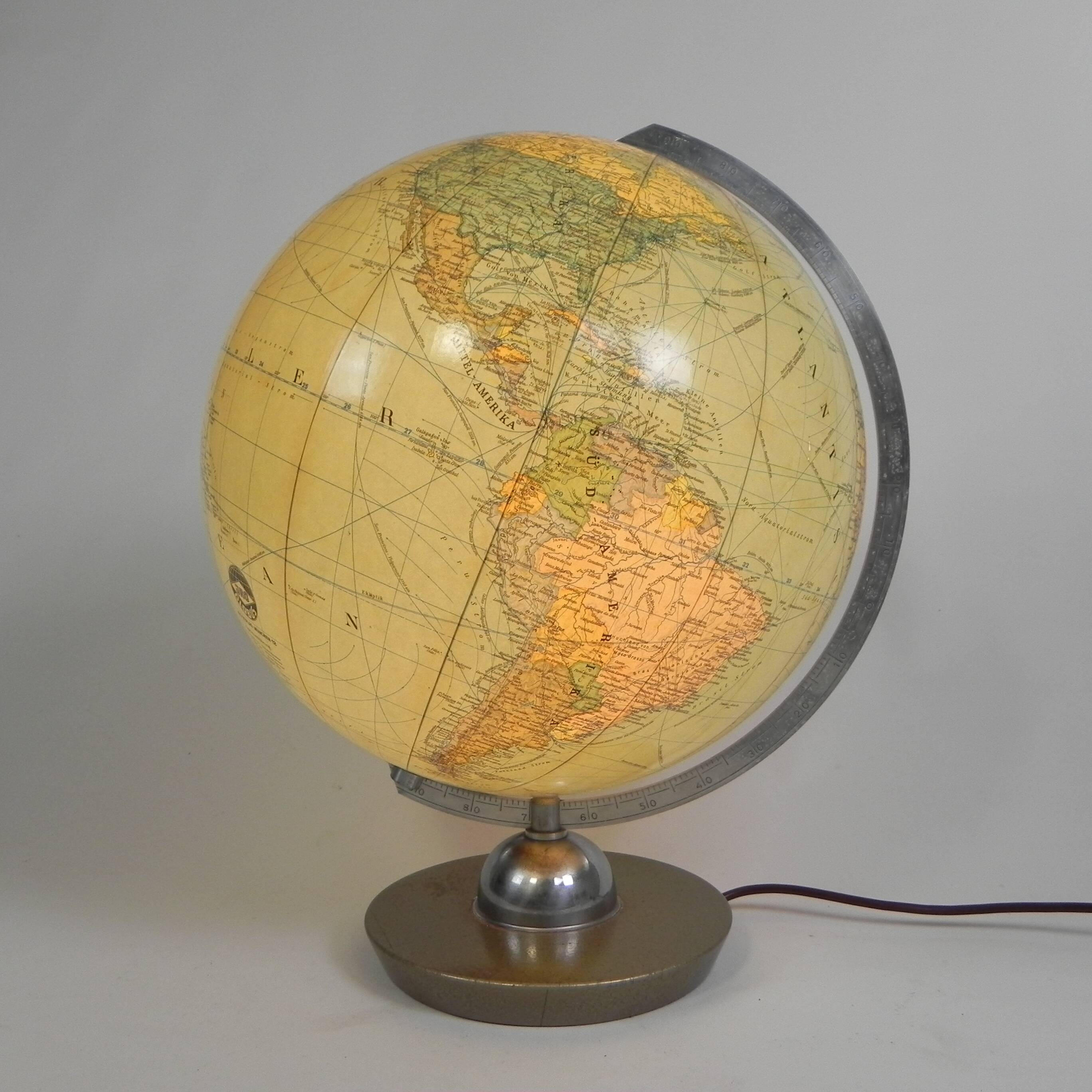 Luminous globe JRO Globus, 1960s