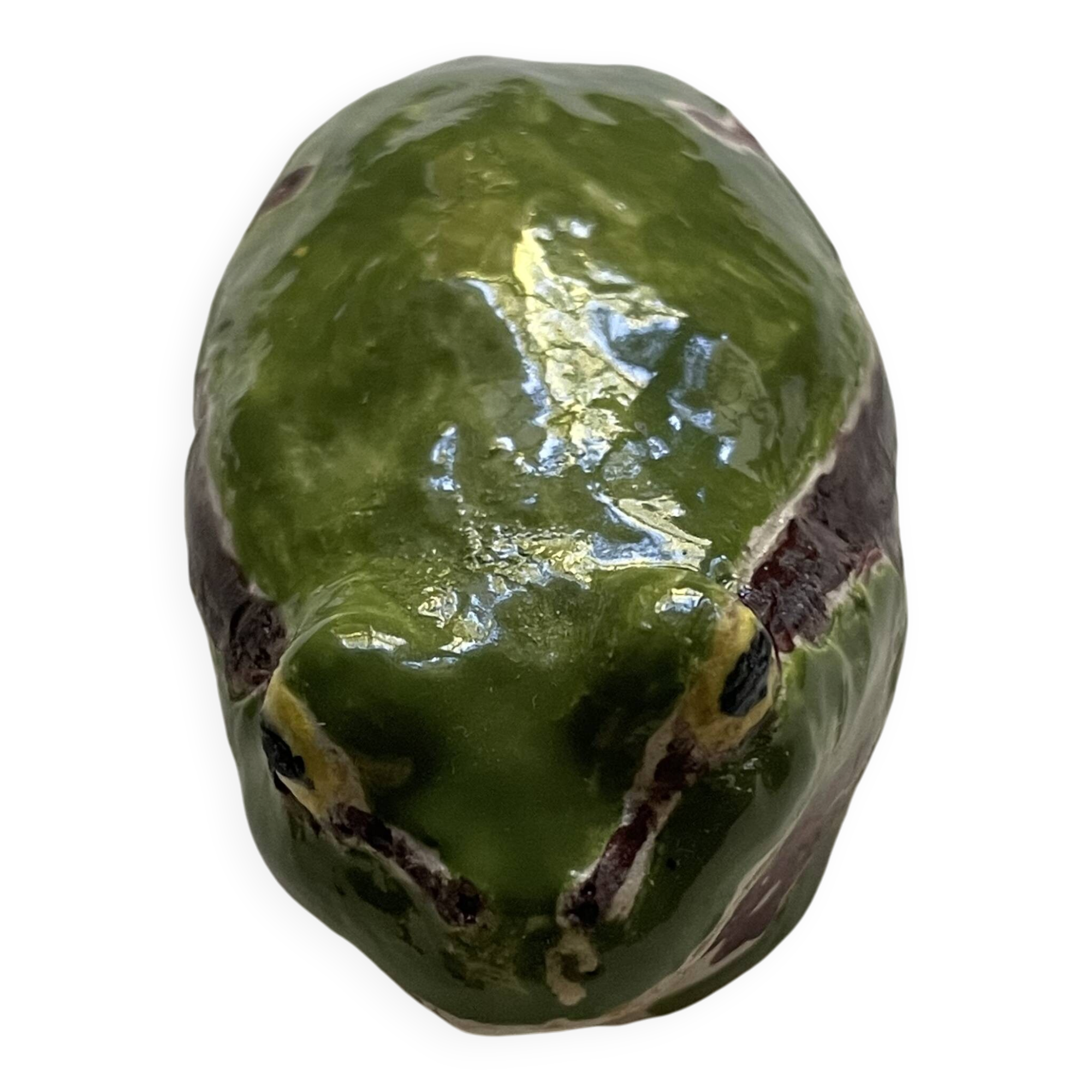 Grenouille en faïence émaillée