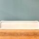 Large Art Deco wall shelf in white porcelain