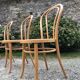 4 chaises bistrot vintage cannées
