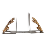 Pair of Jaguar brand mascot bookends from the 70s and 80s