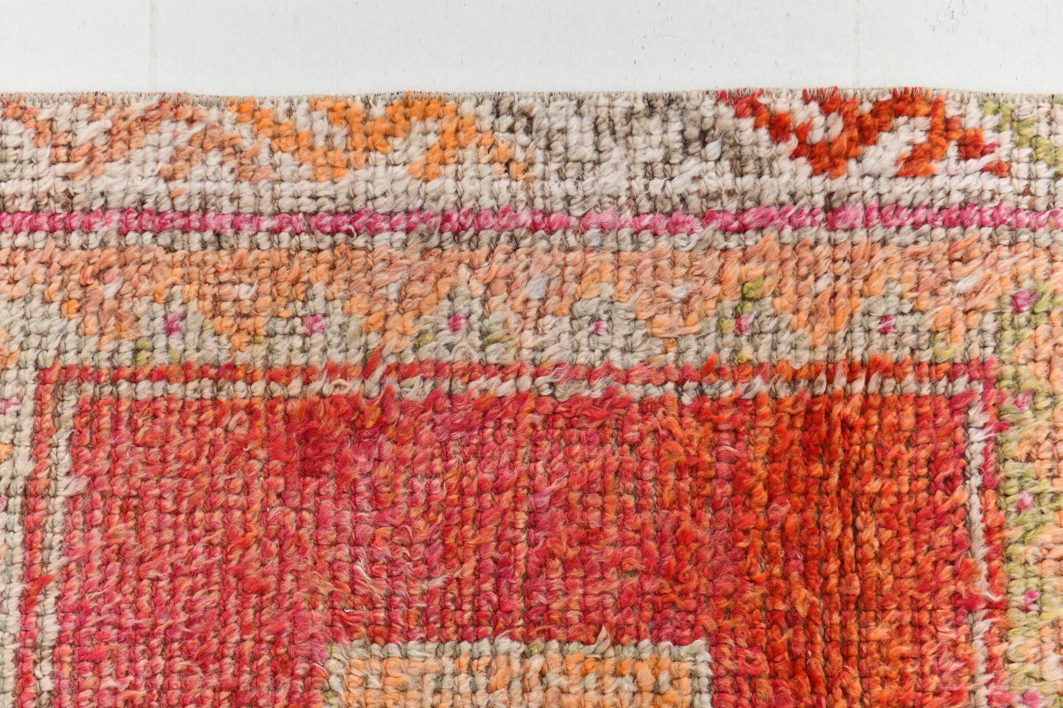 Turkish Vintage Runner Rug, 97x353 Cm