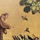 Reproduction Braun & Cie, Saint Francis of Assisi, carved wooden frame