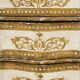 Commode Arbalète 3 tiroirs bois doré style Renaissance Italienne