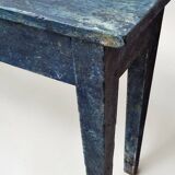 Blue patinated wooden console