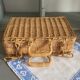 Small rattan suitcase