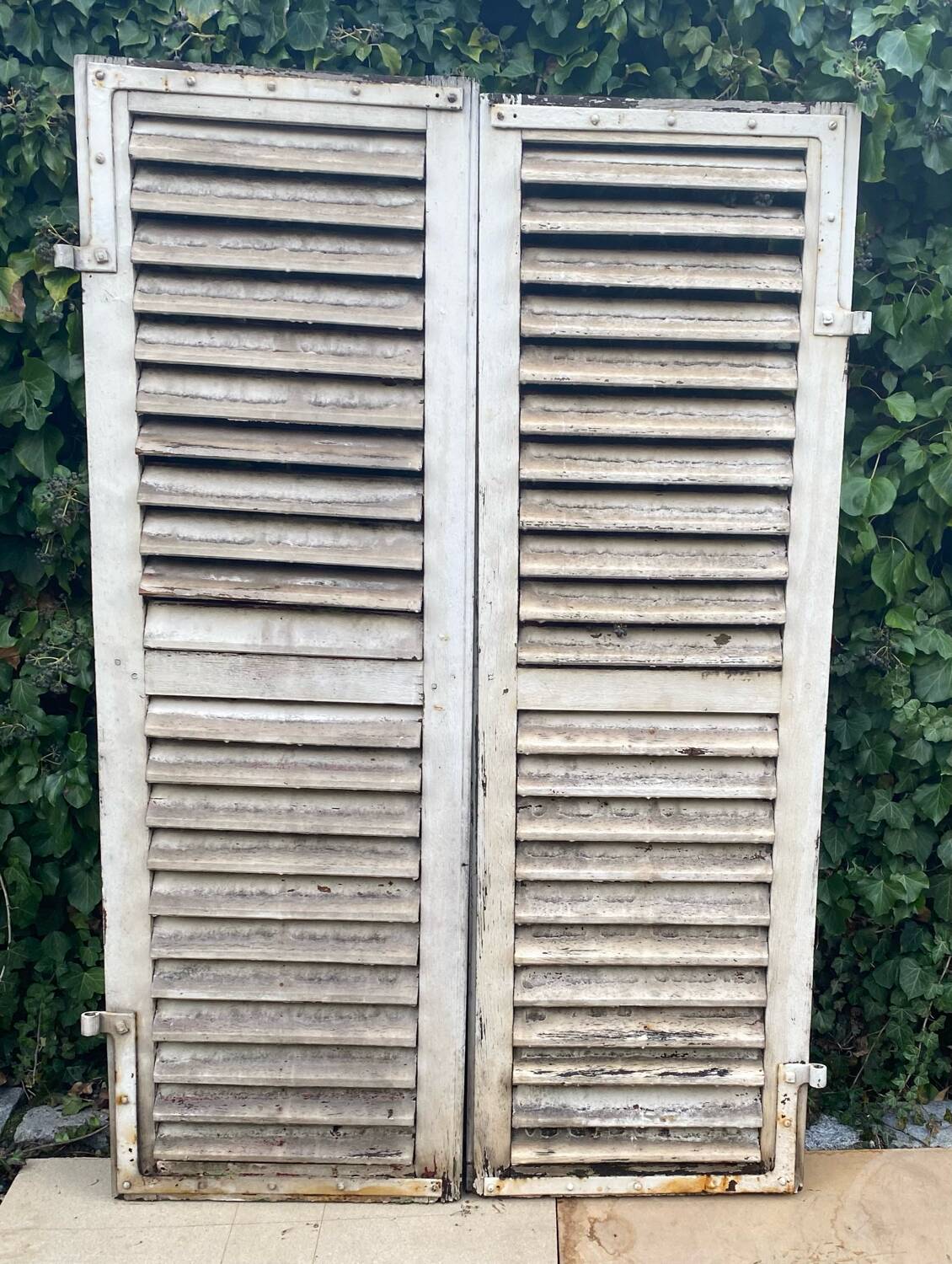 Old wooden shutters