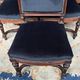 Antique Louis XVI style chairs. Set of 6. Solid rosewood. New upholstery.