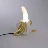 Lampe de Table • Banane Louie • Version Gold • Seletti • 2000