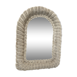 Vintage rattan mirror  30x41cm