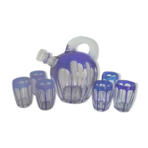 Art Deco glass liquor service
