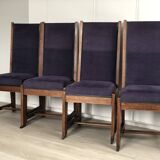 Set of 4 Art Deco Haagse School Dining Chair Frits Spanjaard 1930s