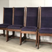 Set of 4 Art Deco Haagse School Dining Chair Frits Spanjaard 1930s