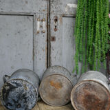 Cache pot en zinc
