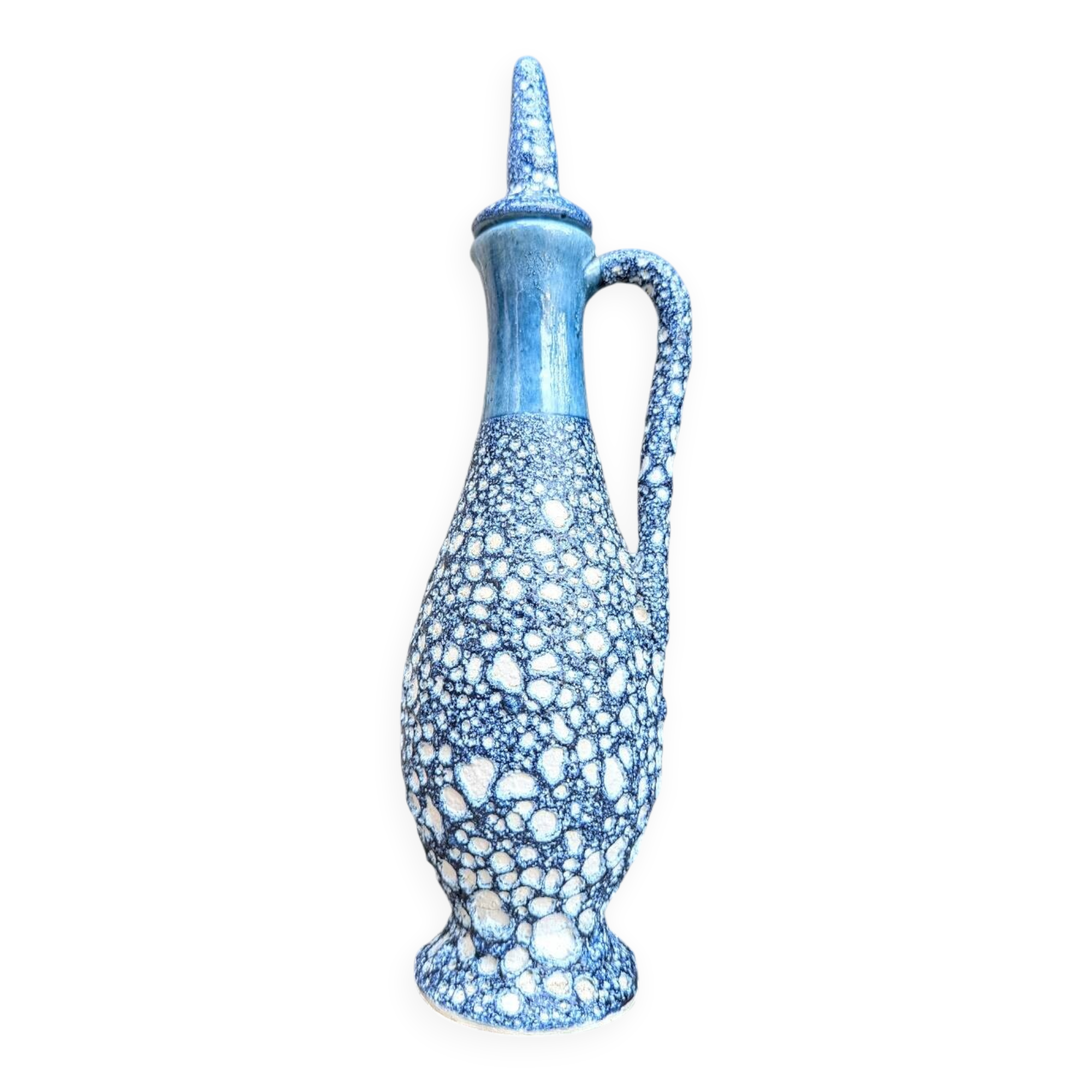 Vintage blue lava jug