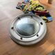 Round convex metal mirror in English style 1900