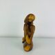 Sculpture thinker in teak, Scandinavian style