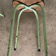 Paire de tabourets Formica verts