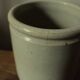 Pot grès vernissé beige gris sans anse