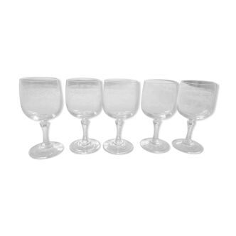 5 verres à porto