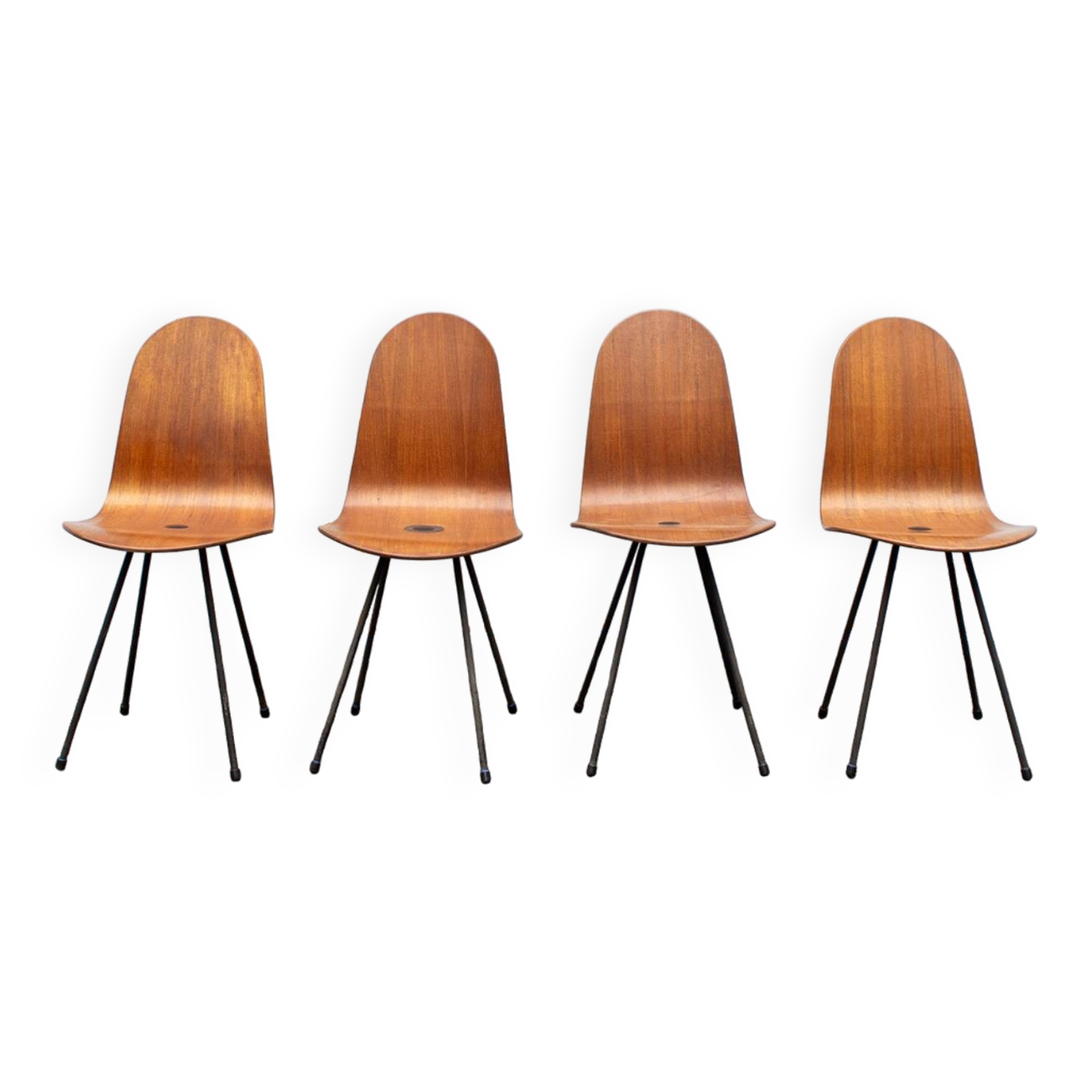 Quattro sedie mod. Arturo di Franco Campo & Carlo Graffi, per Home Anno 195