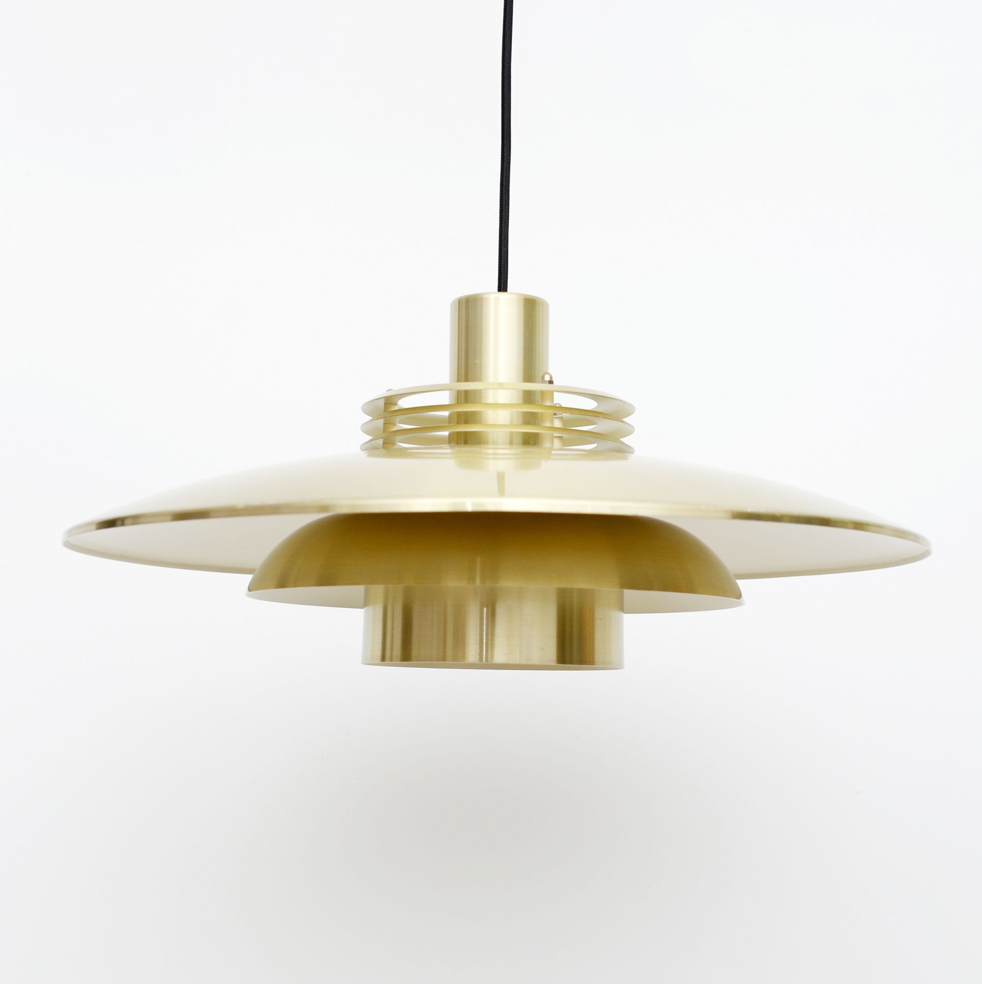 Vintage pendant lamp in brass, Denmark 1960s