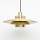Vintage pendant lamp in brass, Denmark 1960s