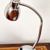 Lamp type chrome metal casserole